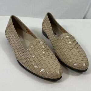 Trotters Liz Woven Flats in bone beige size 11N